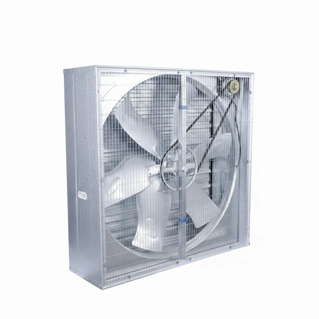 Galvanised box-type industrial exhaust fan